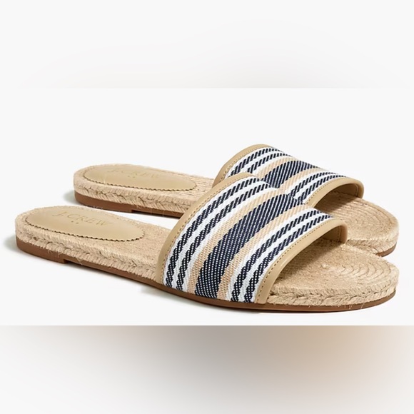 J. Crew Factory Shoes - Jcrew Factory espadrille slide sandals size 7 new